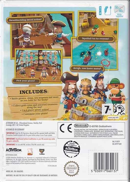Pirates Hunt for Blackbeards Booty - Wii (B Grade) (Genbrug)